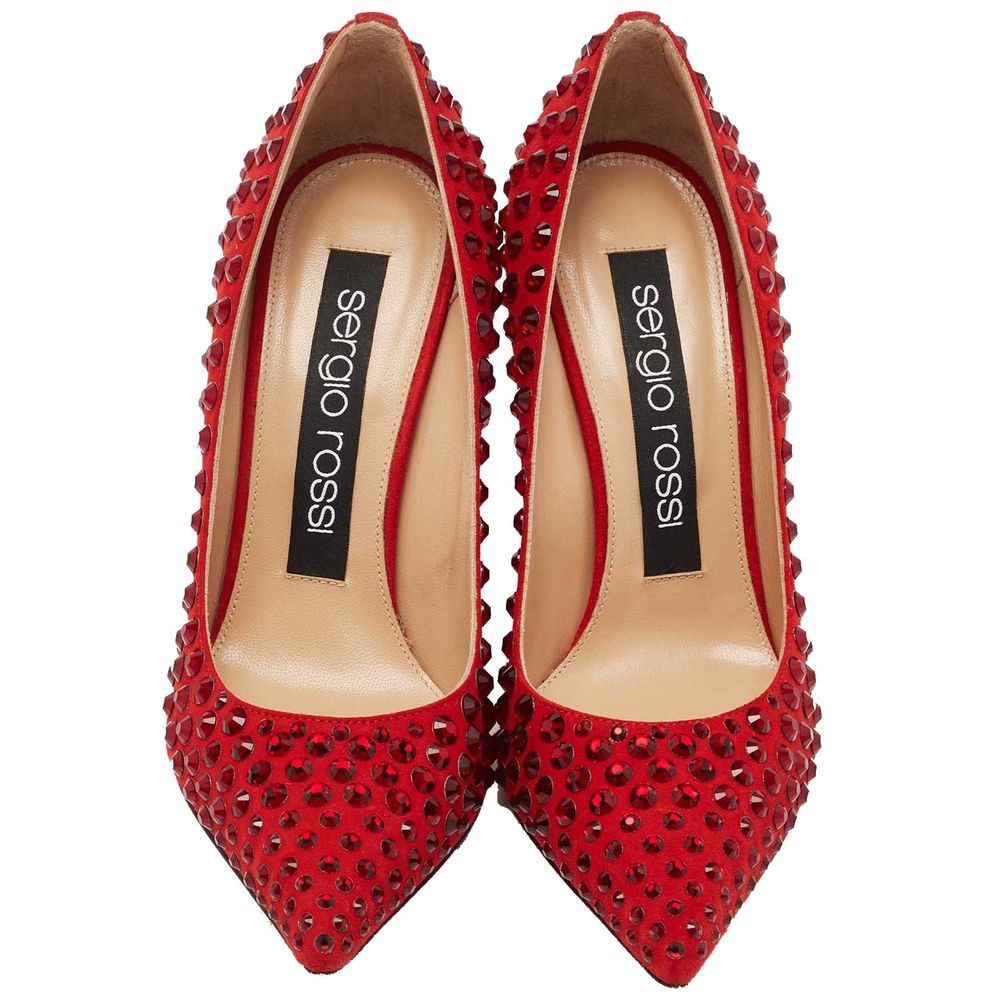 Sergio Rossi Red Calfskin Pump LUNESCAPE