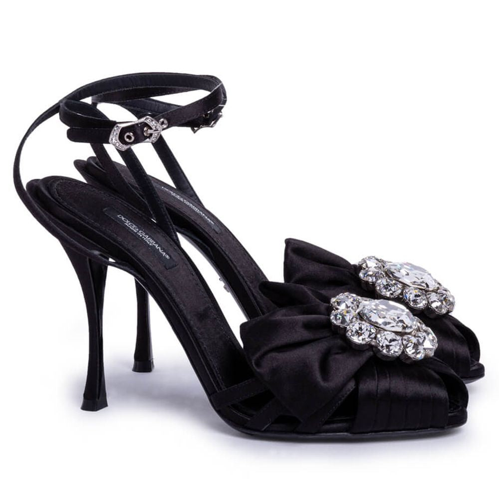 Dolce & Gabbana Black Goatskin Sandal LUNESCAPE