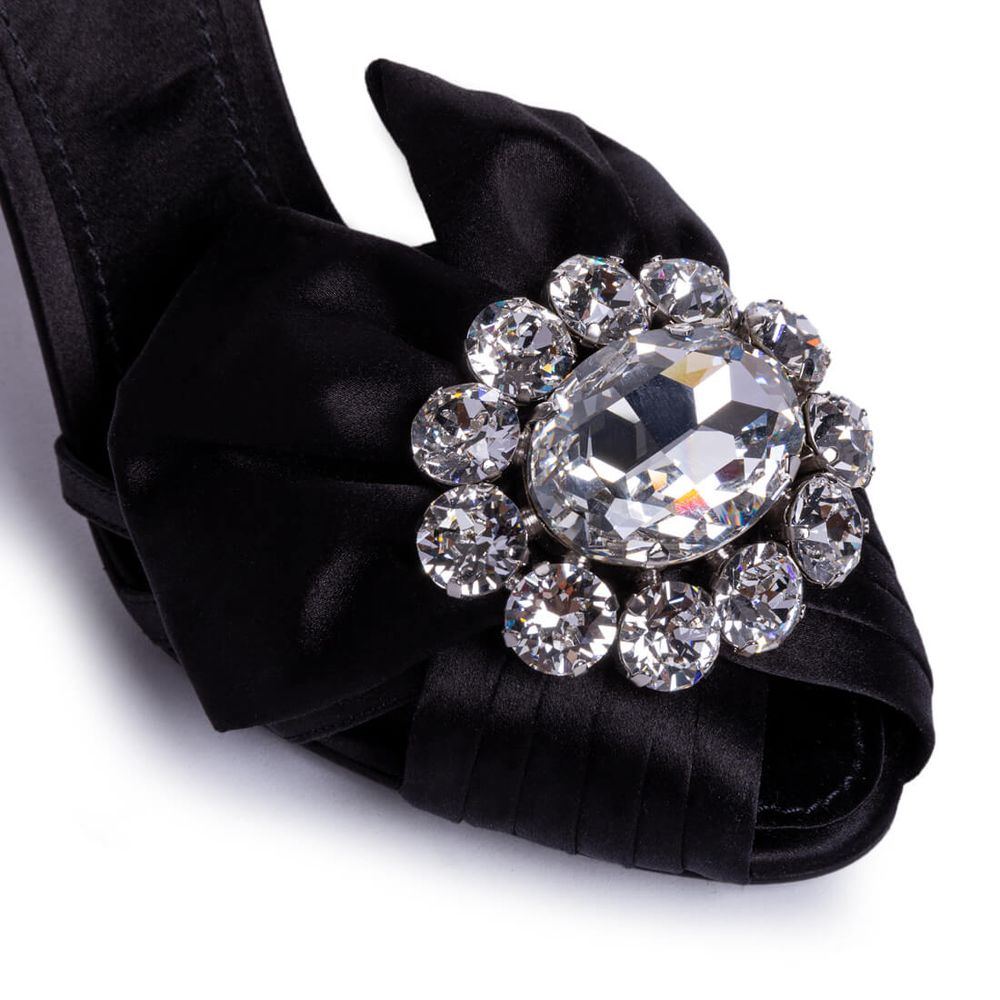Dolce & Gabbana Black Goatskin Sandal LUNESCAPE