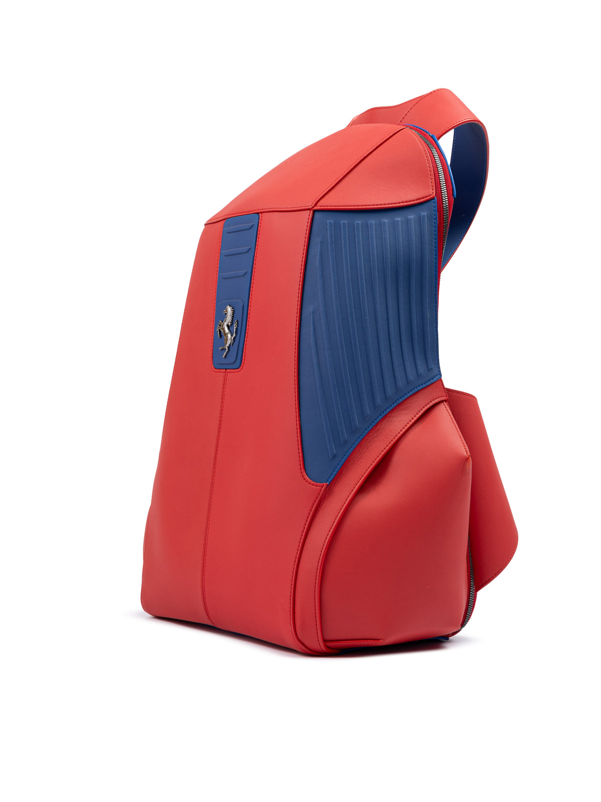 Ferrari Red Leather Technical Backpack LUNESCAPE