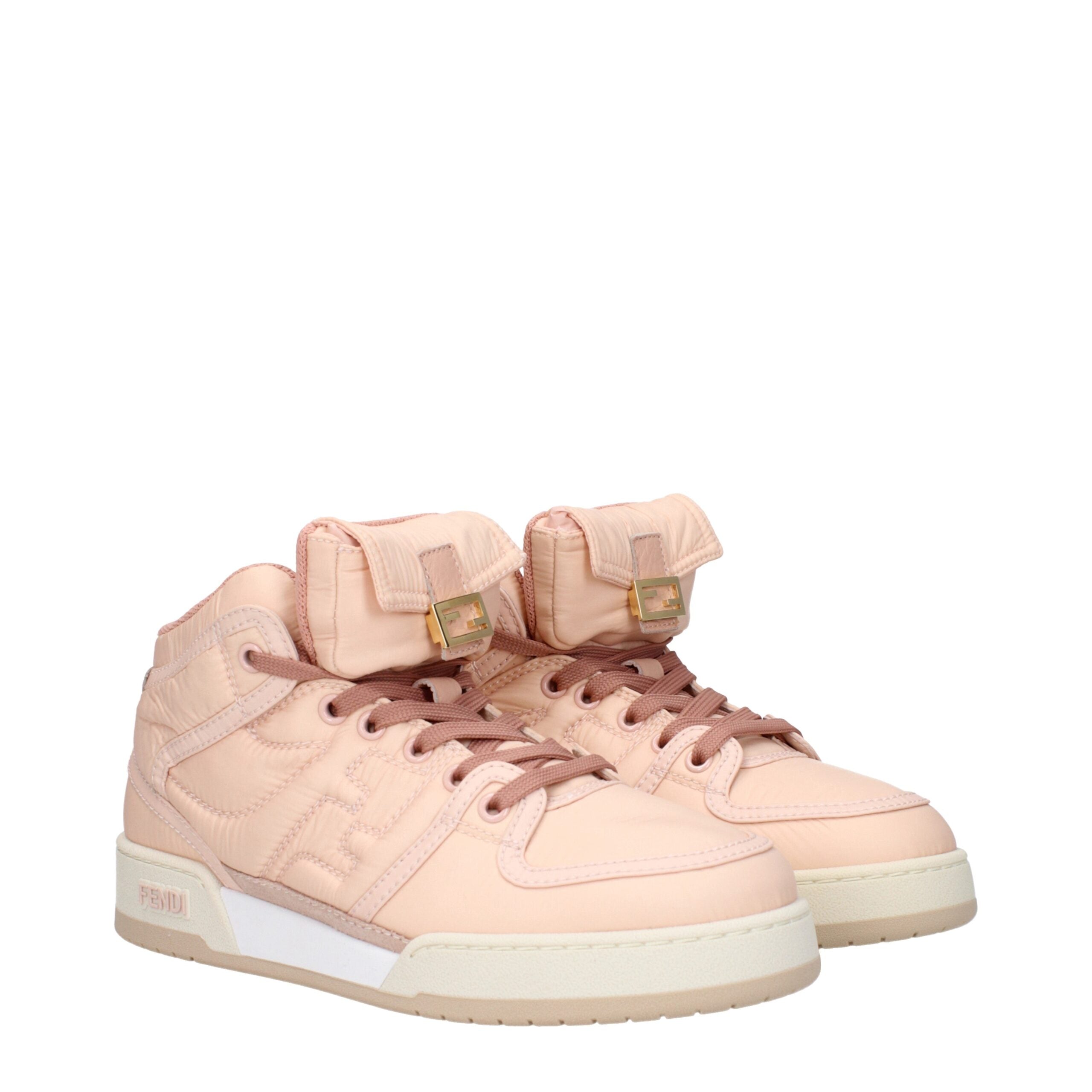 Fendi Pink Nylon High Tops LUNESCAPE