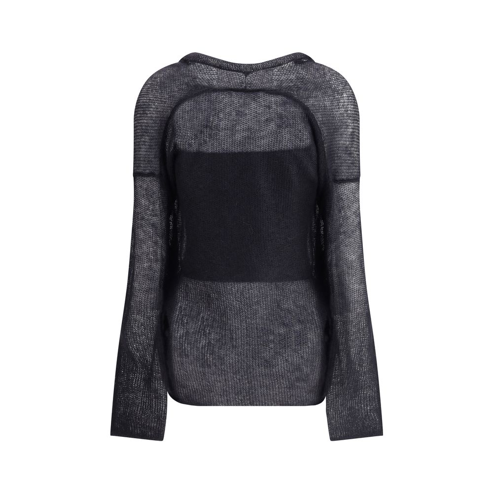 Giorgio Armani Double-breasted cardigan and top in a wool and mohair blend Twin-set LUNESCAPE