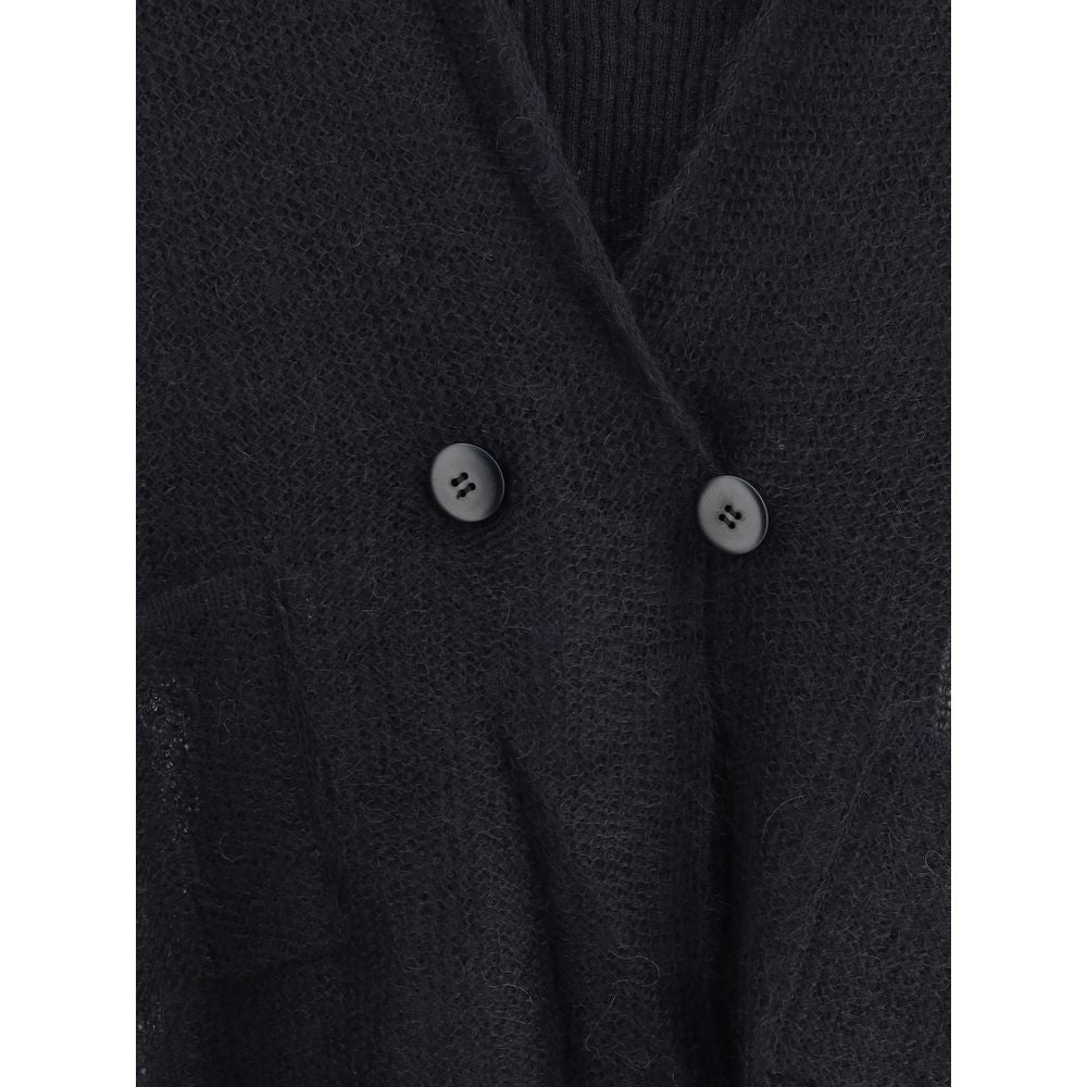 Giorgio Armani Double-breasted cardigan and top in a wool and mohair blend Twin-set LUNESCAPE