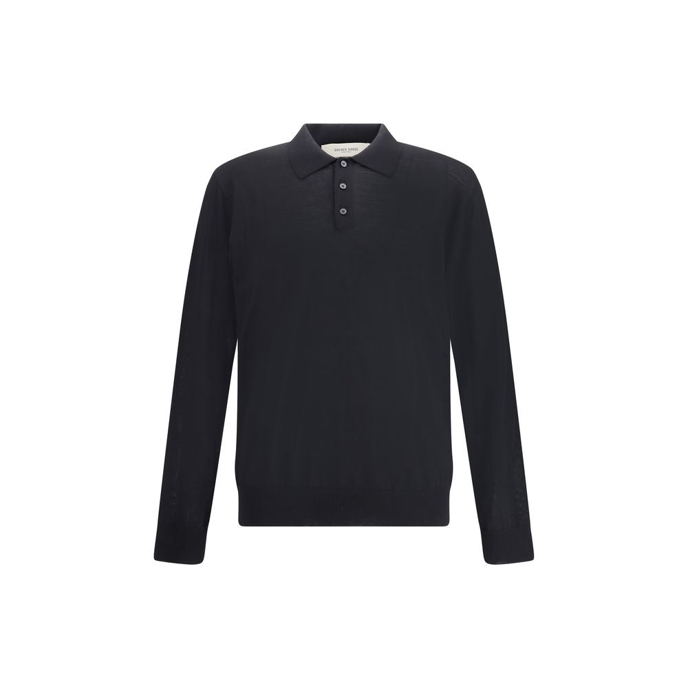 Golden Goose Virgin wool Polo Shirt LUNESCAPE