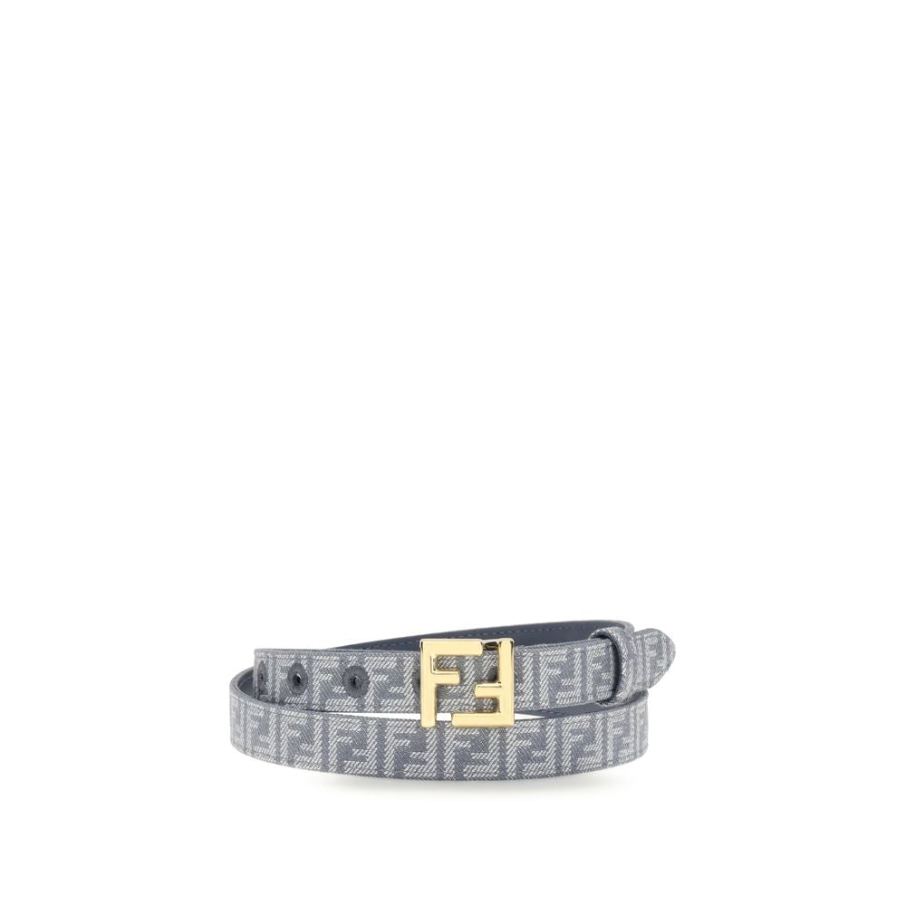 Fendi FF Embroidered Denim Belt LUNESCAPE