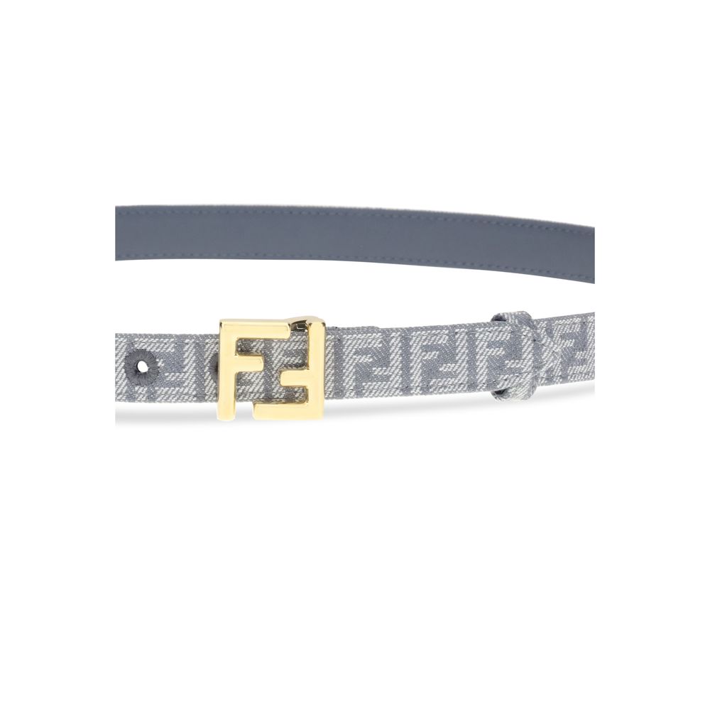 Fendi FF Embroidered Denim Belt LUNESCAPE