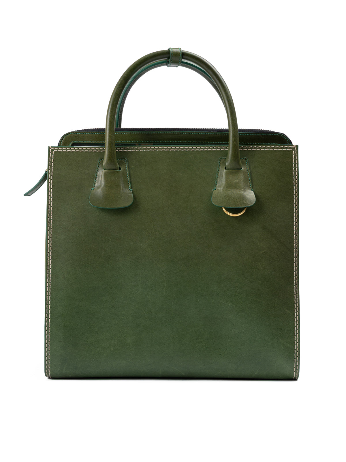 Dsquared² Green Leather Tote Bag LUNESCAPE