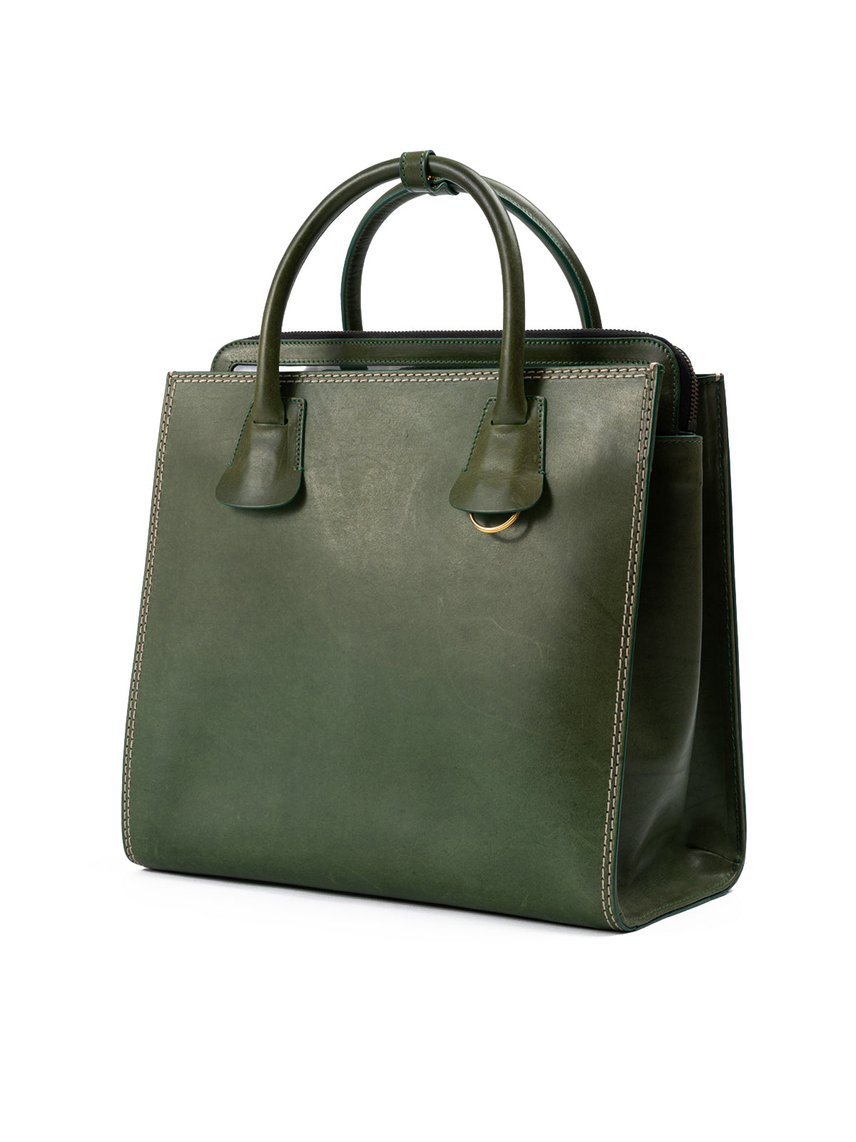 Dsquared² Green Leather Tote Bag LUNESCAPE