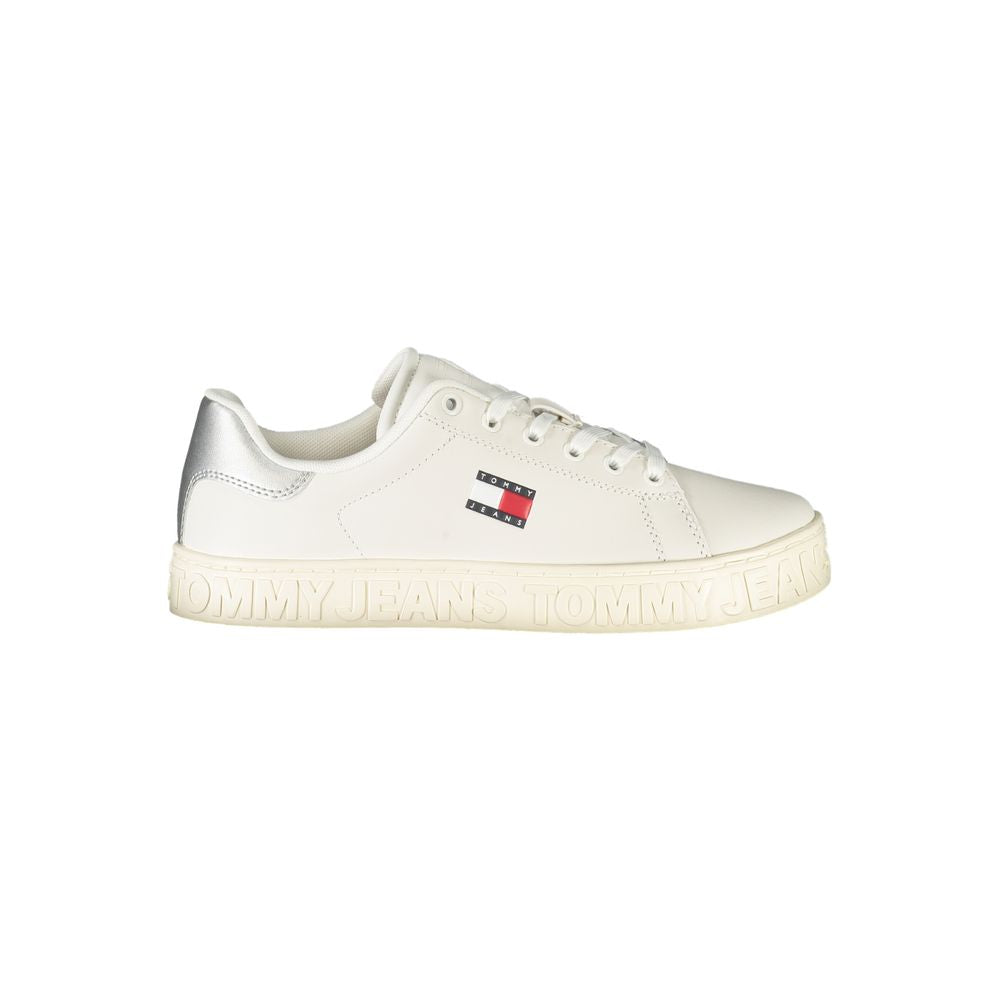 Tommy Hilfiger White Leather Women Sneaker LUNESCAPE