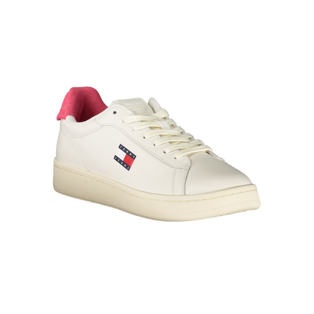 Tommy Hilfiger White Leather Women Sneaker LUNESCAPE