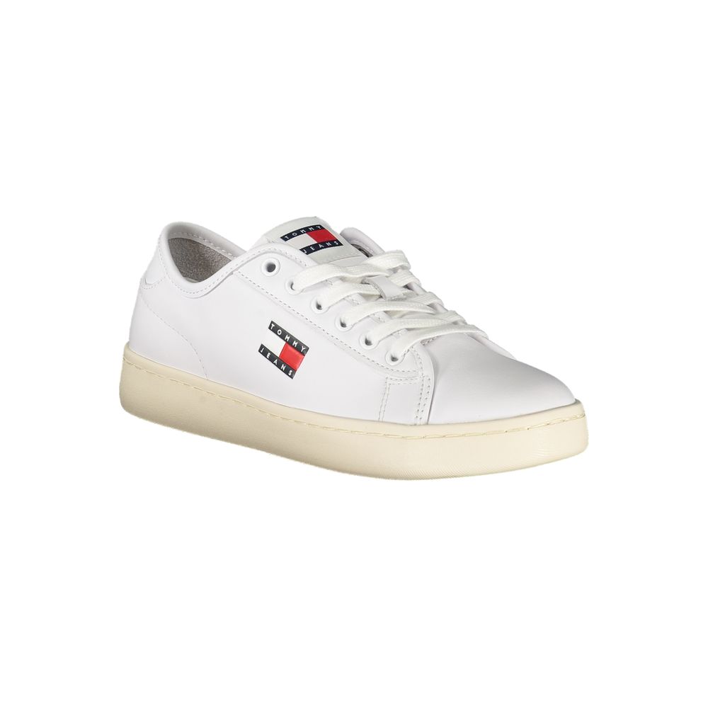 Tommy Hilfiger White Leather Women Sneaker LUNESCAPE