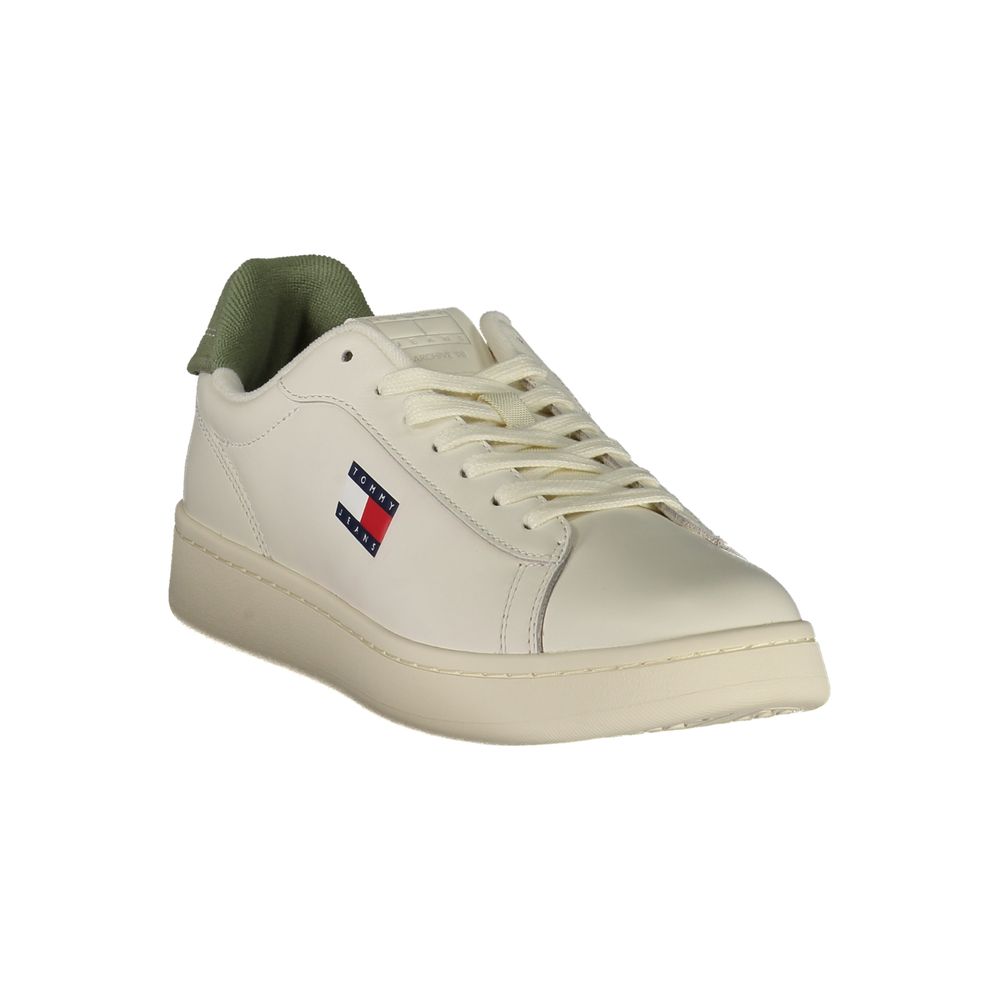 Tommy Hilfiger Bianco Polyurethane Men Sneaker LUNESCAPE