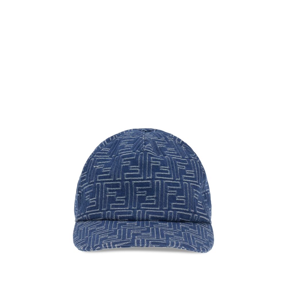 Fendi Denim embroidery Baseball Hat LUNESCAPE