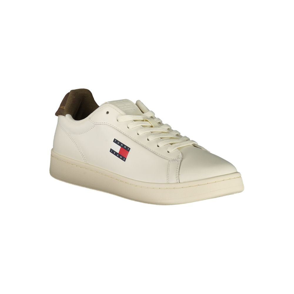 Tommy Hilfiger Bianco Polyurethane Men Sneaker LUNESCAPE
