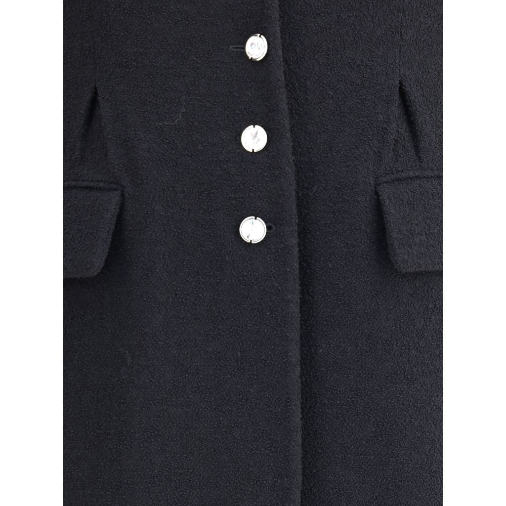 Alessandra Rich Tweed long Coat LUNESCAPE