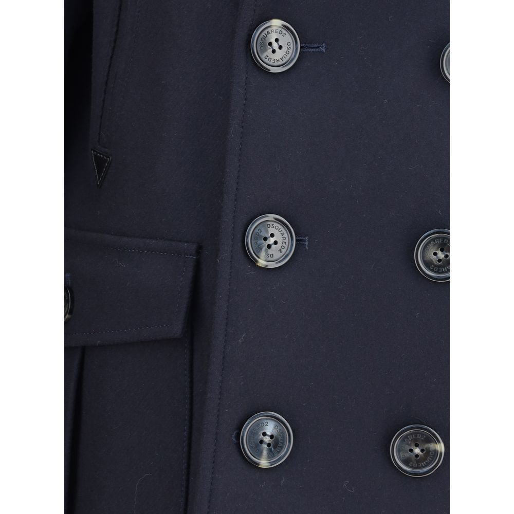 Dsquared² Wool caban Coat LUNESCAPE