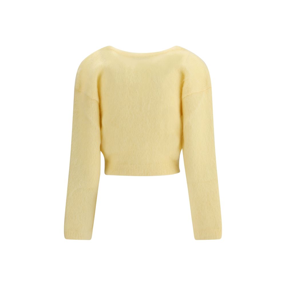 Alessandra Rich Bicolor Mohair Cardigan LUNESCAPE