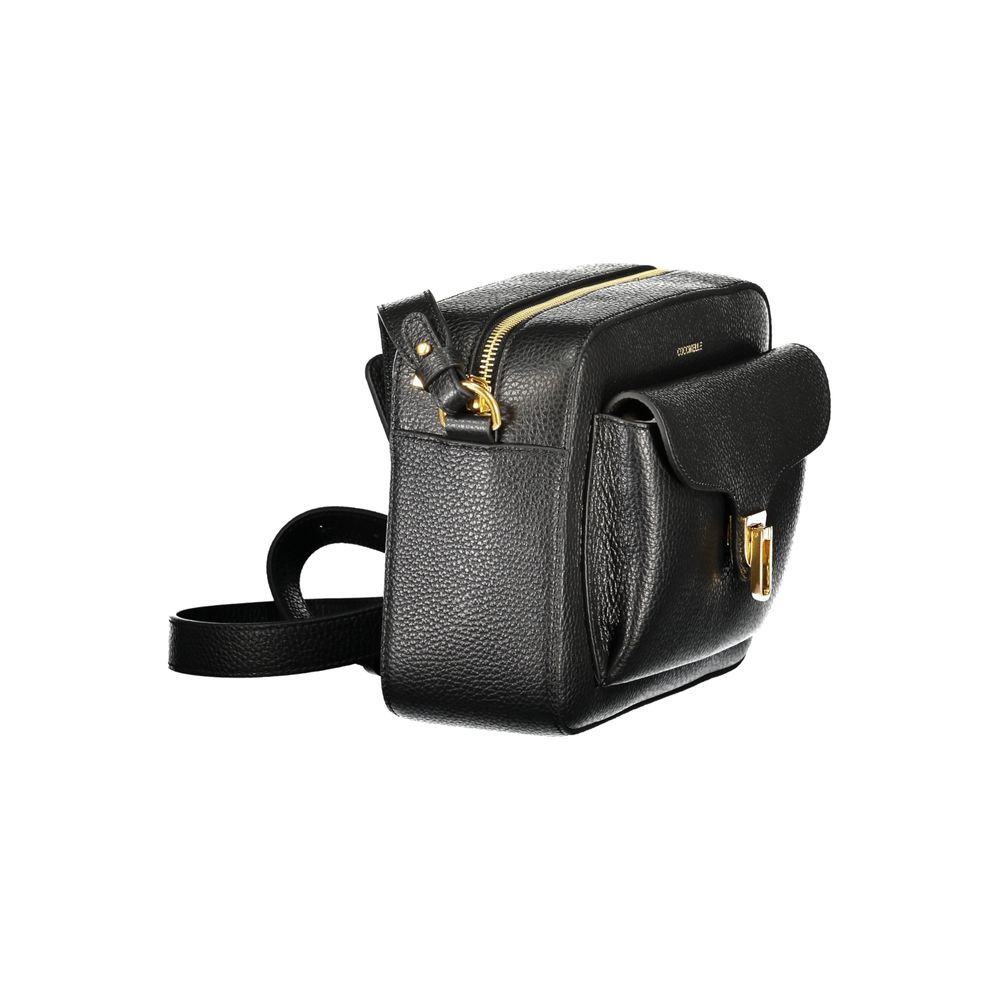 Coccinelle Black Leather Women Handbag LUNESCAPE