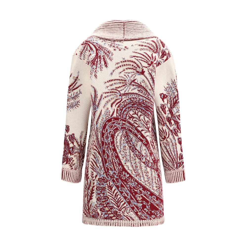 Etro Wool and cotton maxi Cardigan LUNESCAPE