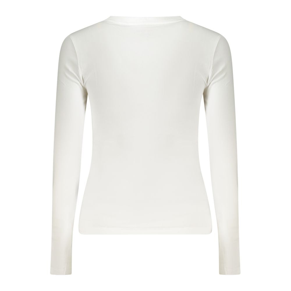 Guess Jeans White Cotton Women T-Shirt LUNESCAPE