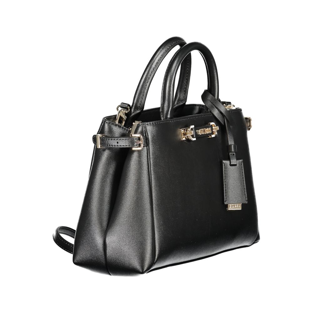 Guess Jeans Nero Poliuretano Women Handbag LUNESCAPE