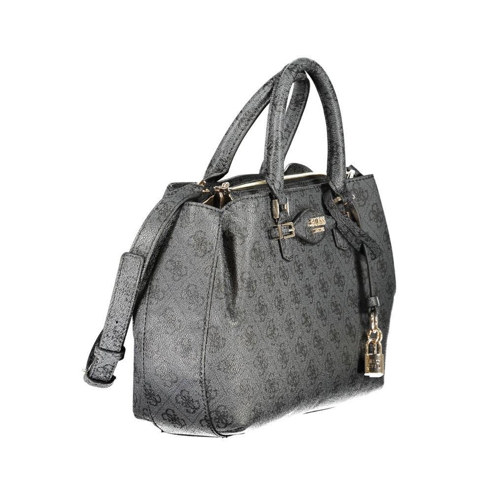 Guess Jeans Nero Poliuretano Women Handbag LUNESCAPE