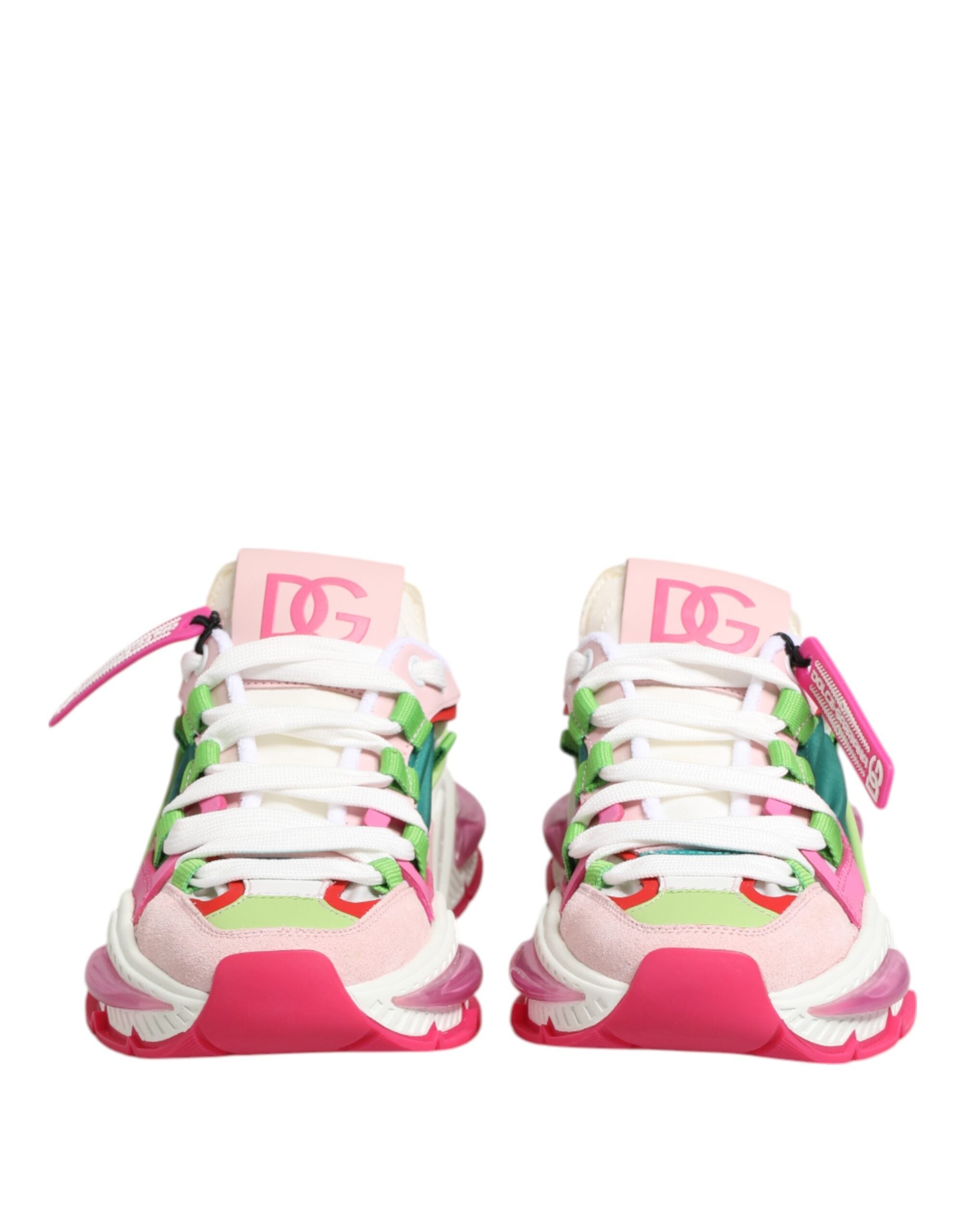 Dolce & Gabbana Multicolor Leather Airmaster Low Top Sneaker Shoes LUNESCAPE