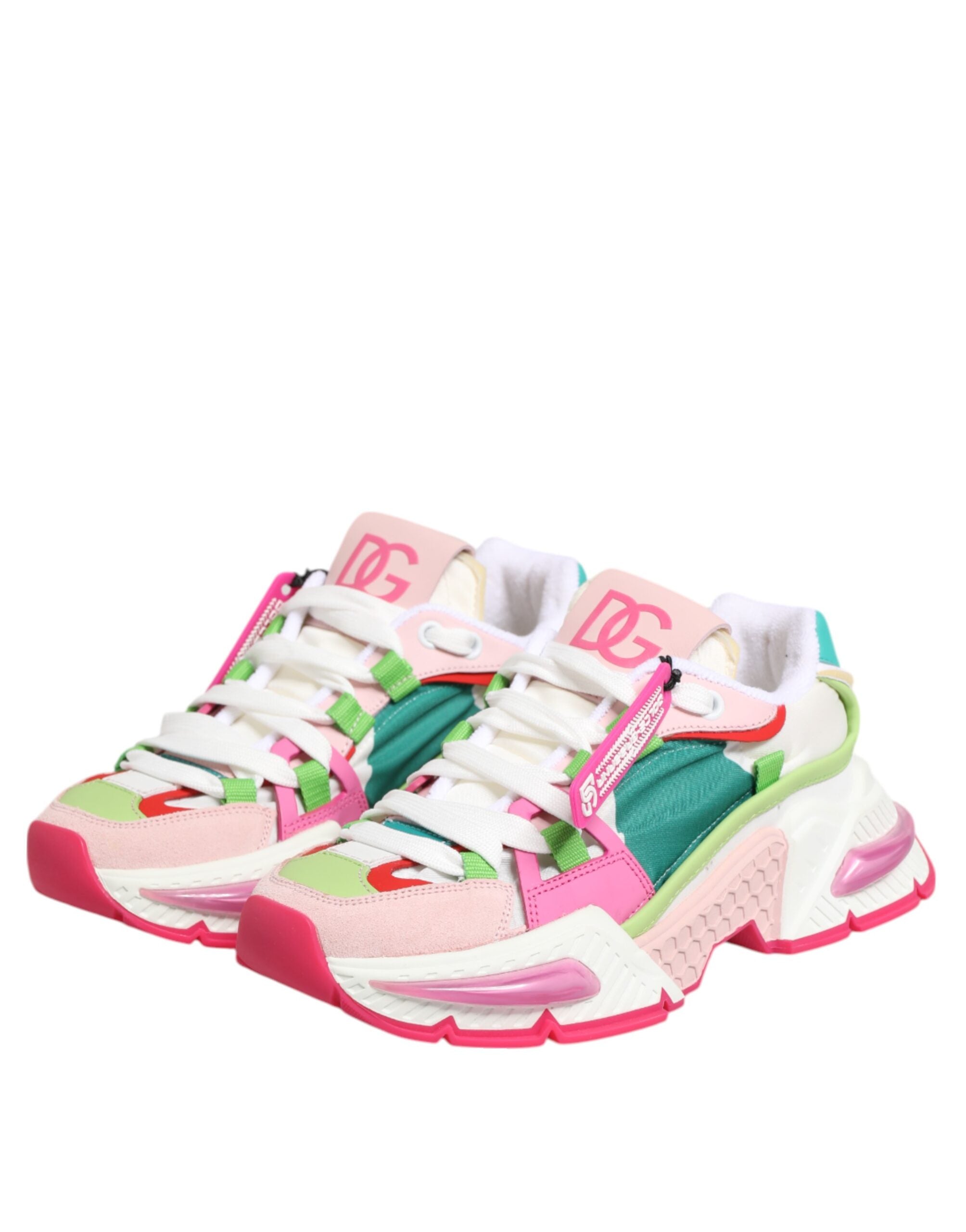 Dolce & Gabbana Multicolor Leather Airmaster Low Top Sneaker Shoes LUNESCAPE