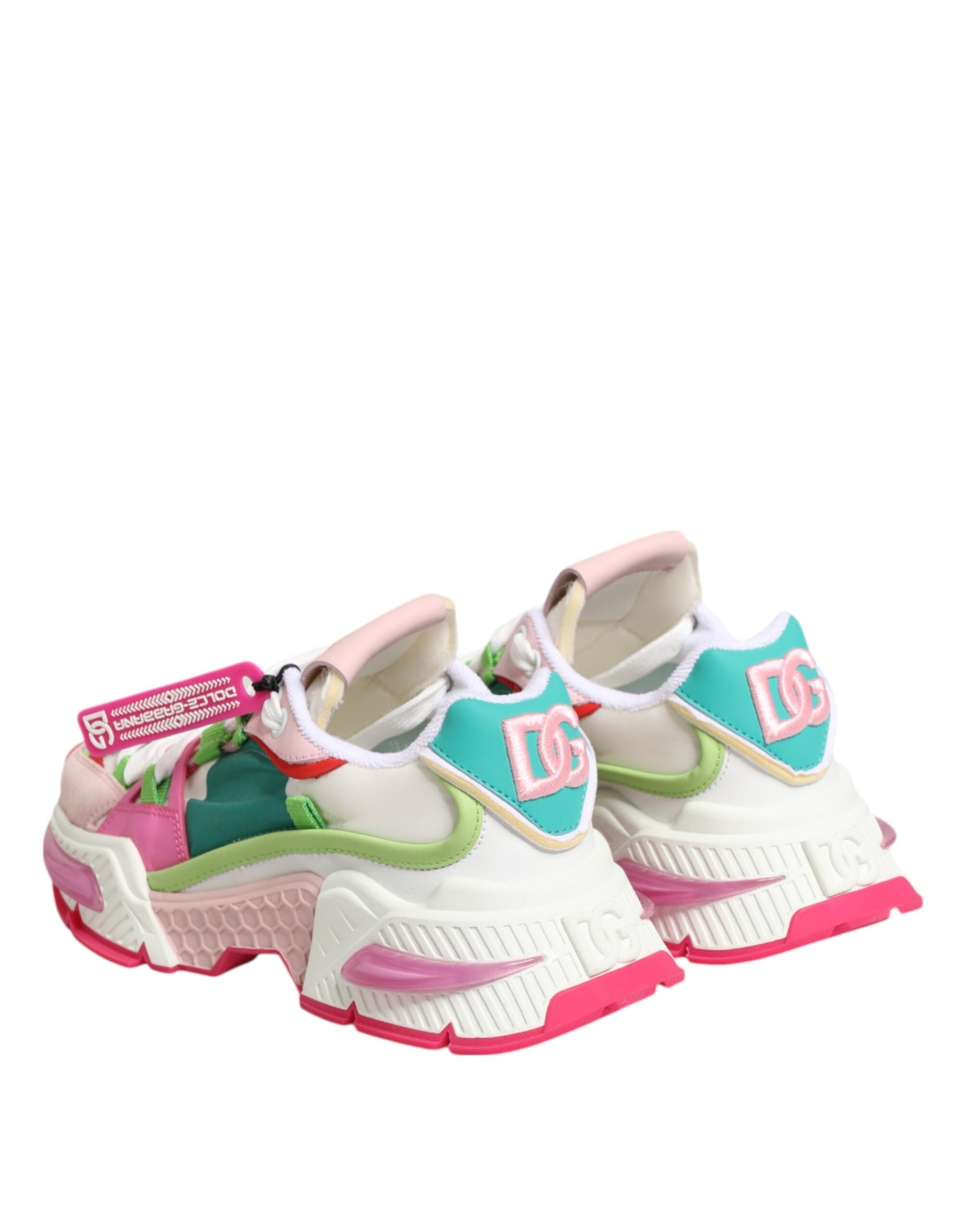 Dolce & Gabbana Multicolor Leather Airmaster Low Top Sneaker Shoes LUNESCAPE