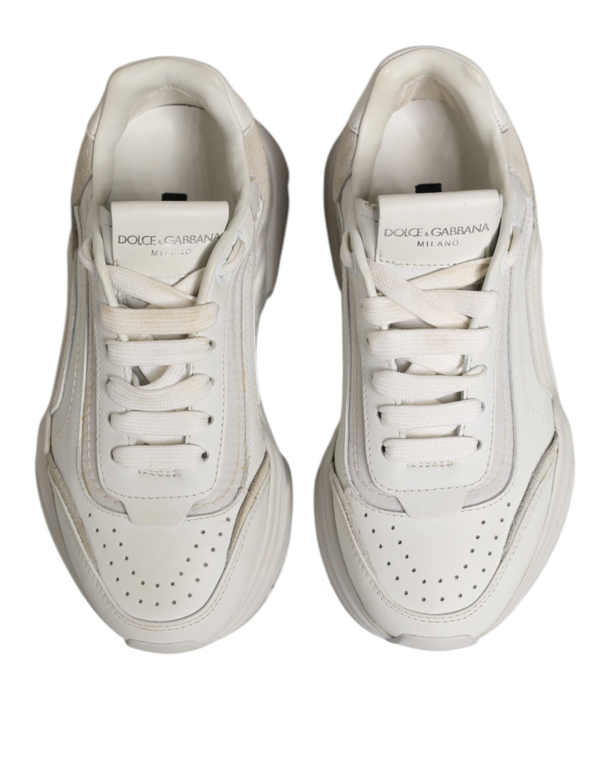 Dolce & Gabbana White Daymaster Low Top Sneaker Shoes LUNESCAPE