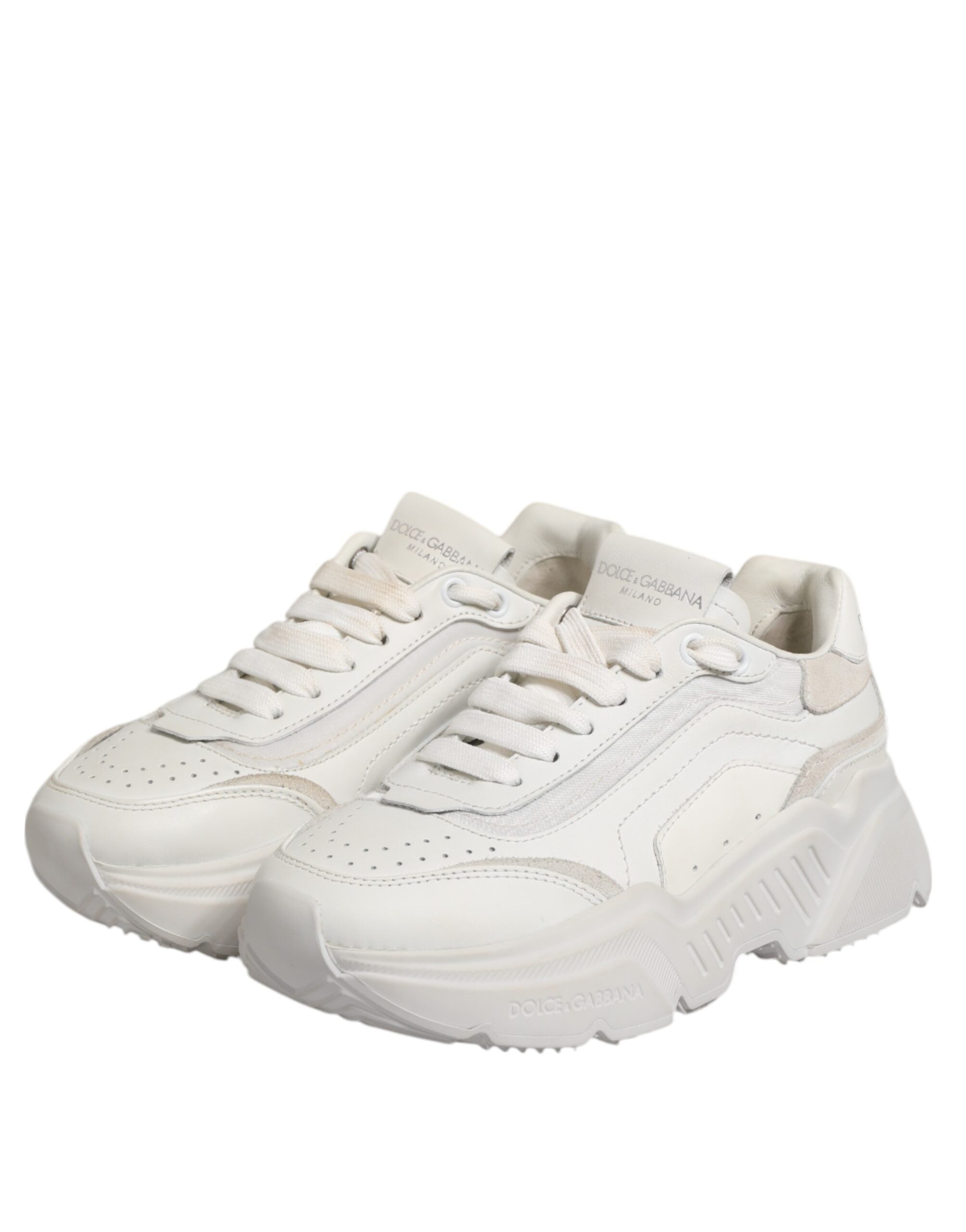 Dolce & Gabbana White Daymaster Low Top Sneaker Shoes LUNESCAPE