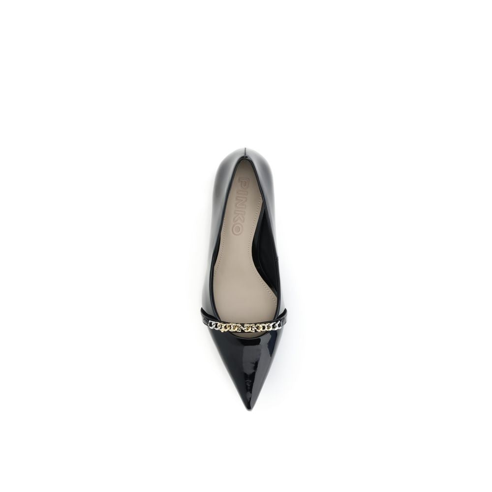 PINKO Patent leather Gloria Kitten Heel Pumps