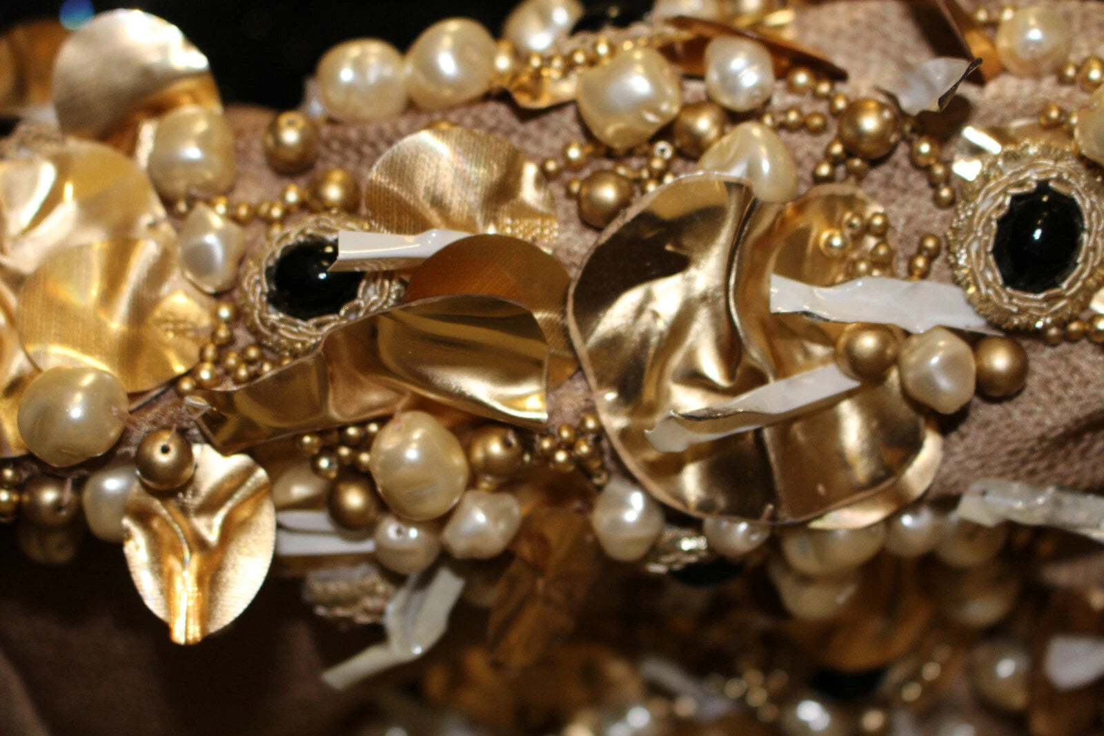 Dolce & Gabbana Gold SPECIAL Piece Runway Crystal Blouse