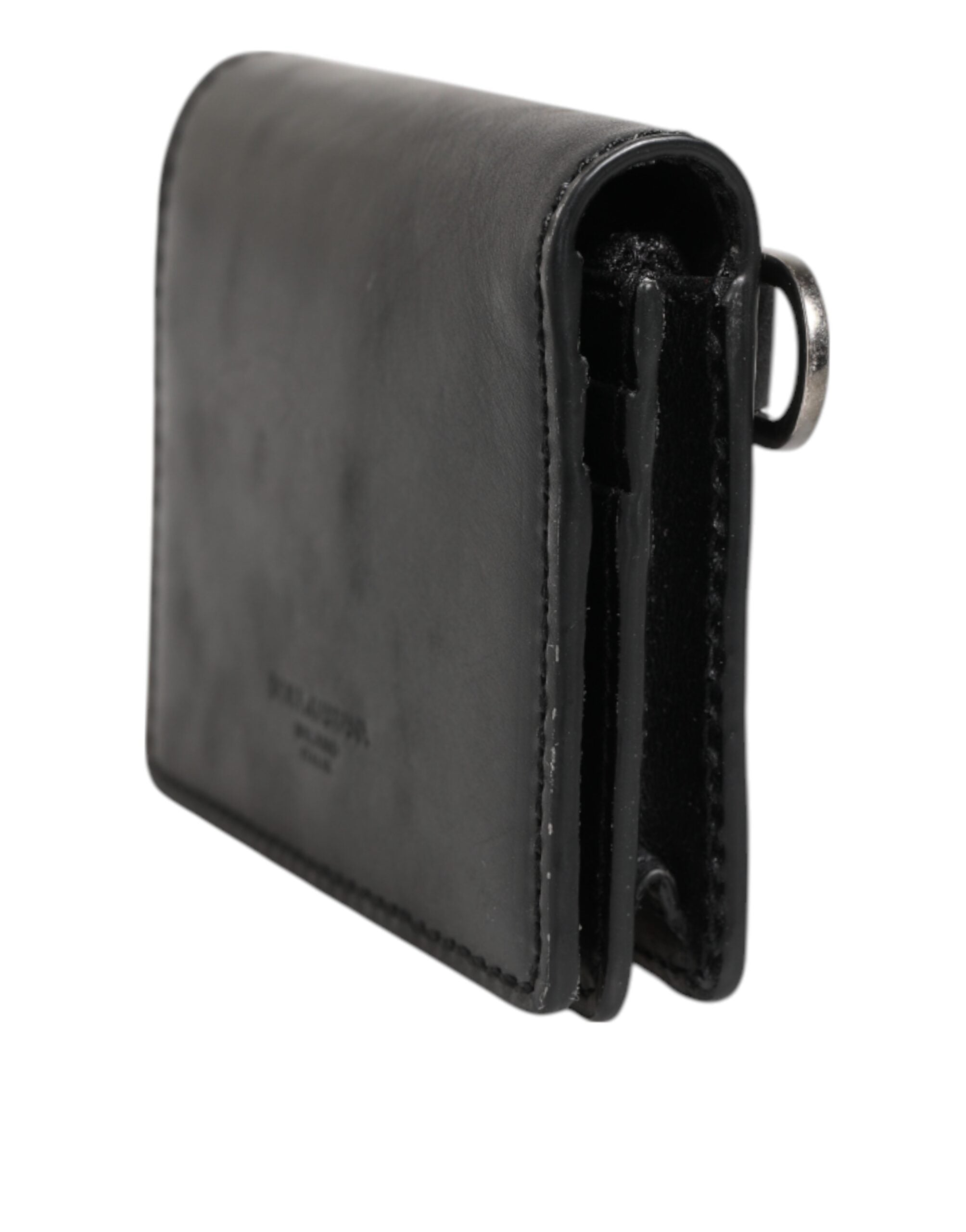 Dolce & Gabbana Black Leather Bifold Card Holder