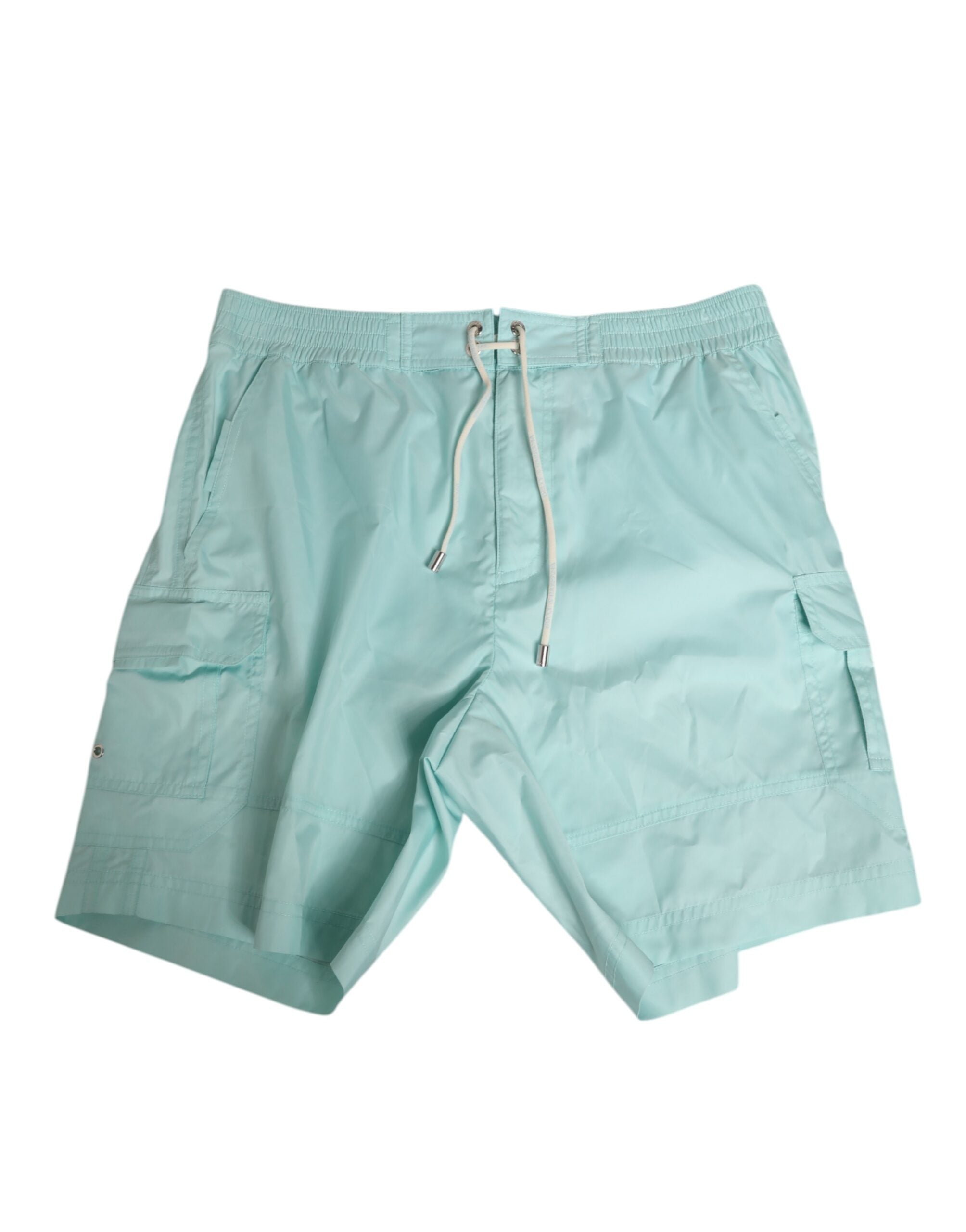 Dolce & Gabbana Aqua Blue Polyester Beachwear Men Shorts Swimwear LUNESCAPE