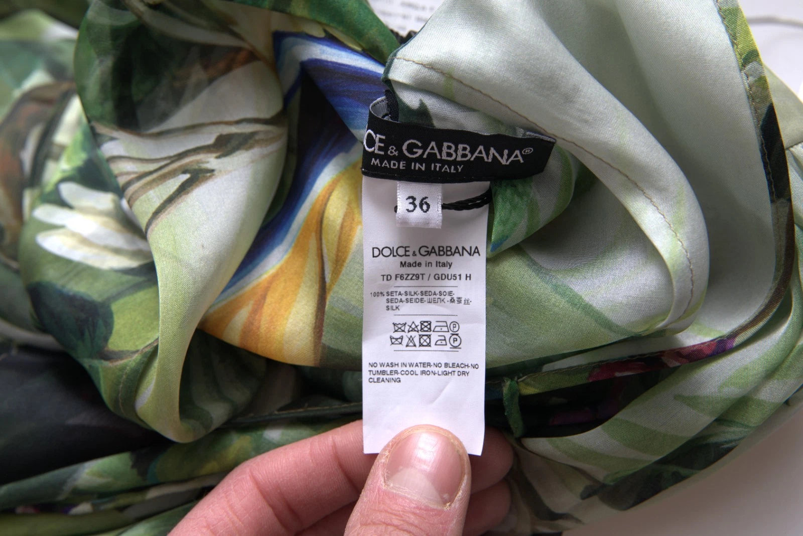 Dolce & Gabbana Multicolor Silk Jungle Print Women Maxi Dress