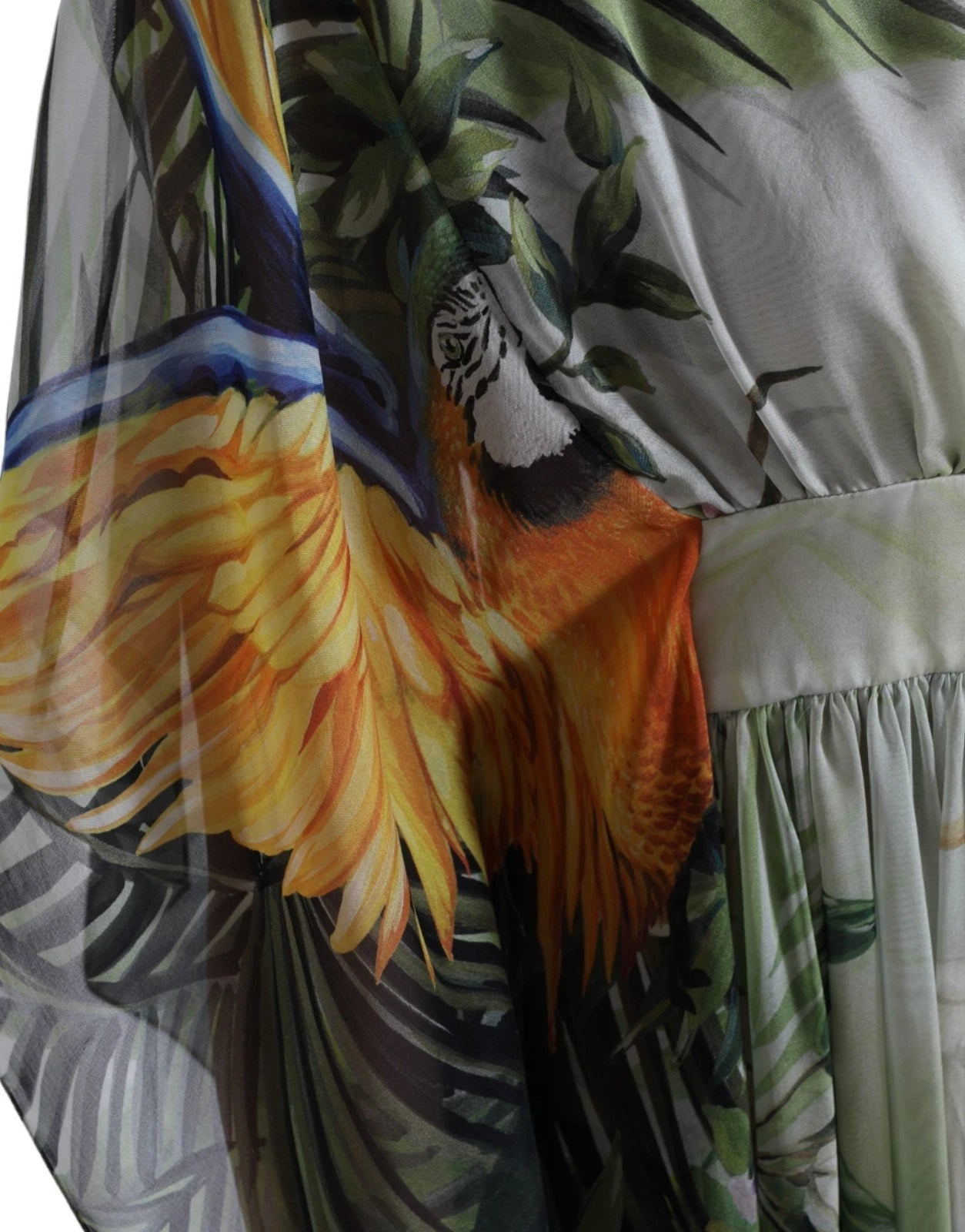 Dolce & Gabbana Multicolor Silk Jungle Print Women Maxi Dress LUNESCAPE