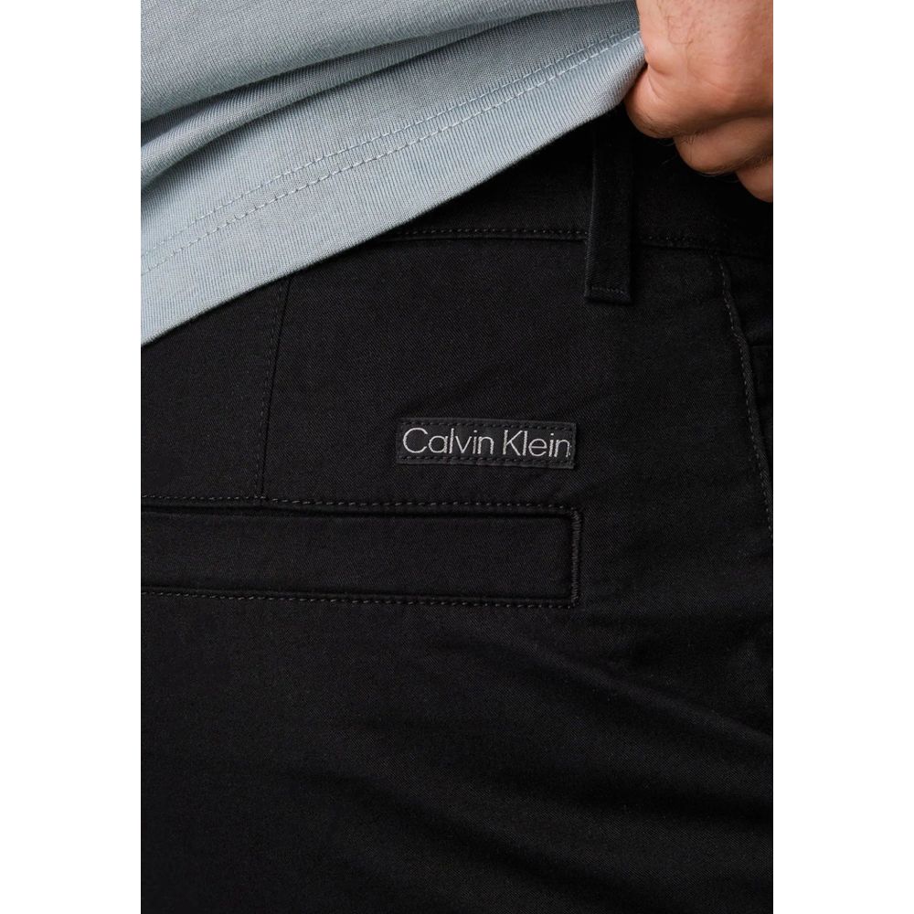 Calvin Klein Jeans Black Recycled Cotton Chino Pant