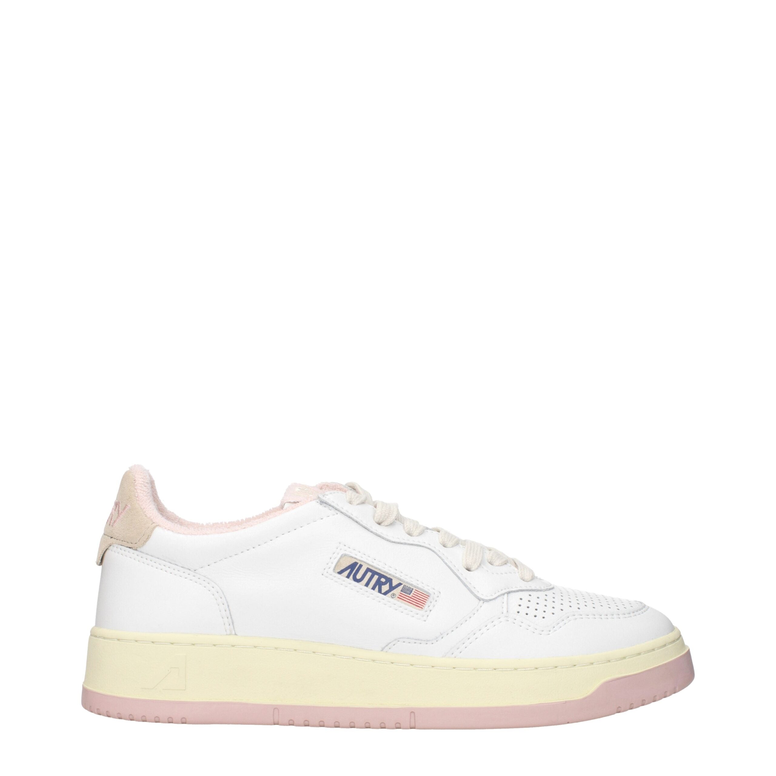 Autry White Leather Low Tops LUNESCAPE