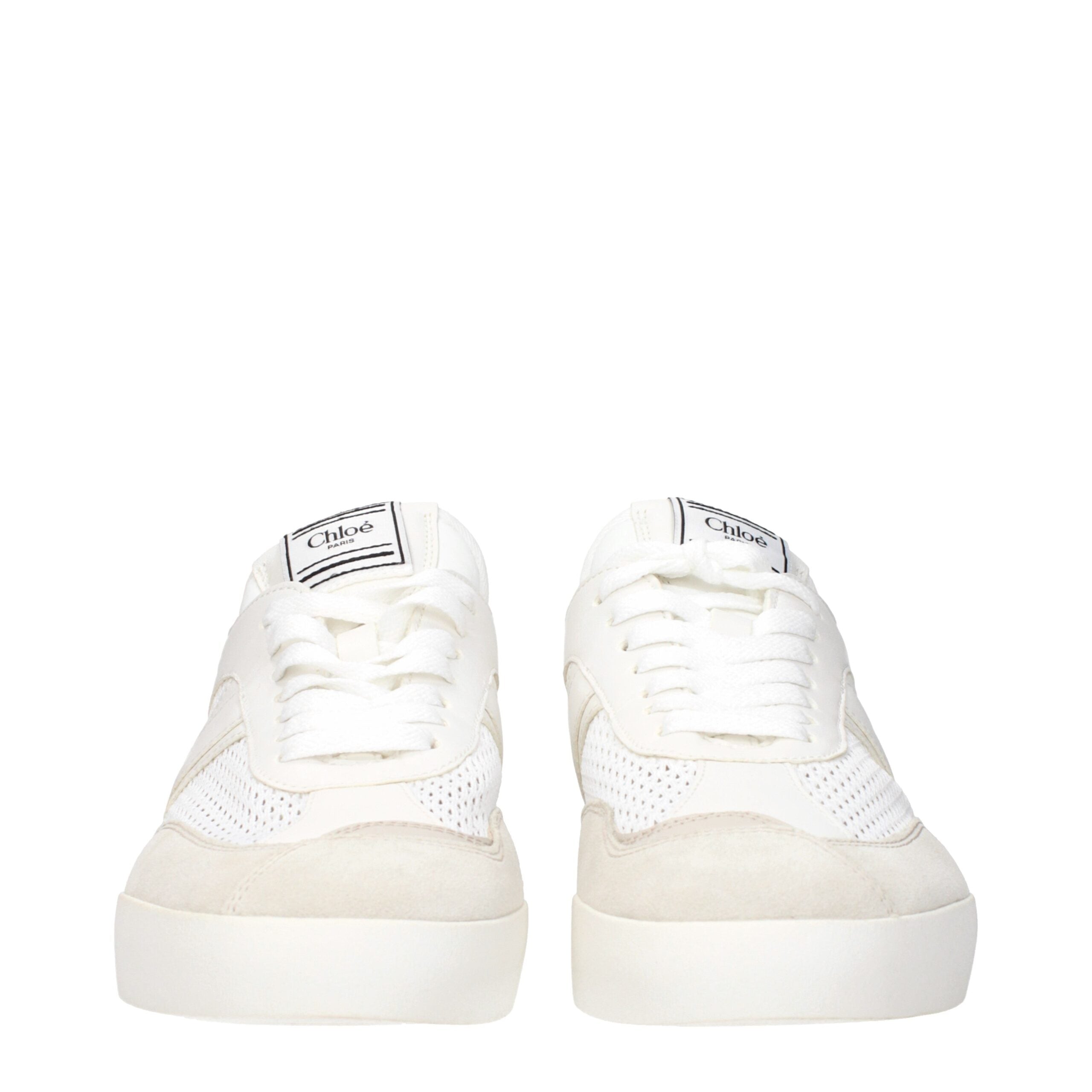 Chloé White Fabric Low Tops LUNESCAPE