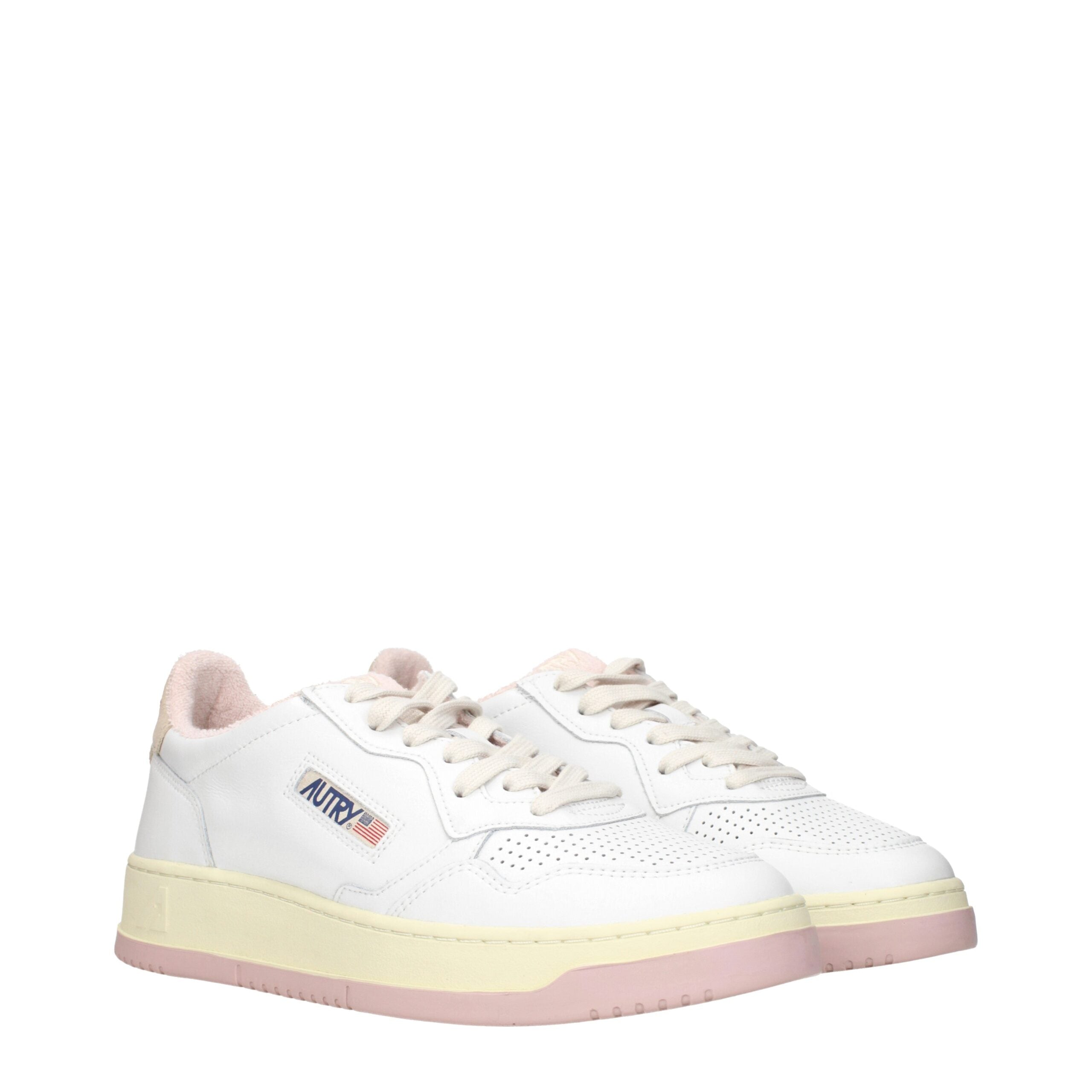 Autry White Leather Low Tops LUNESCAPE
