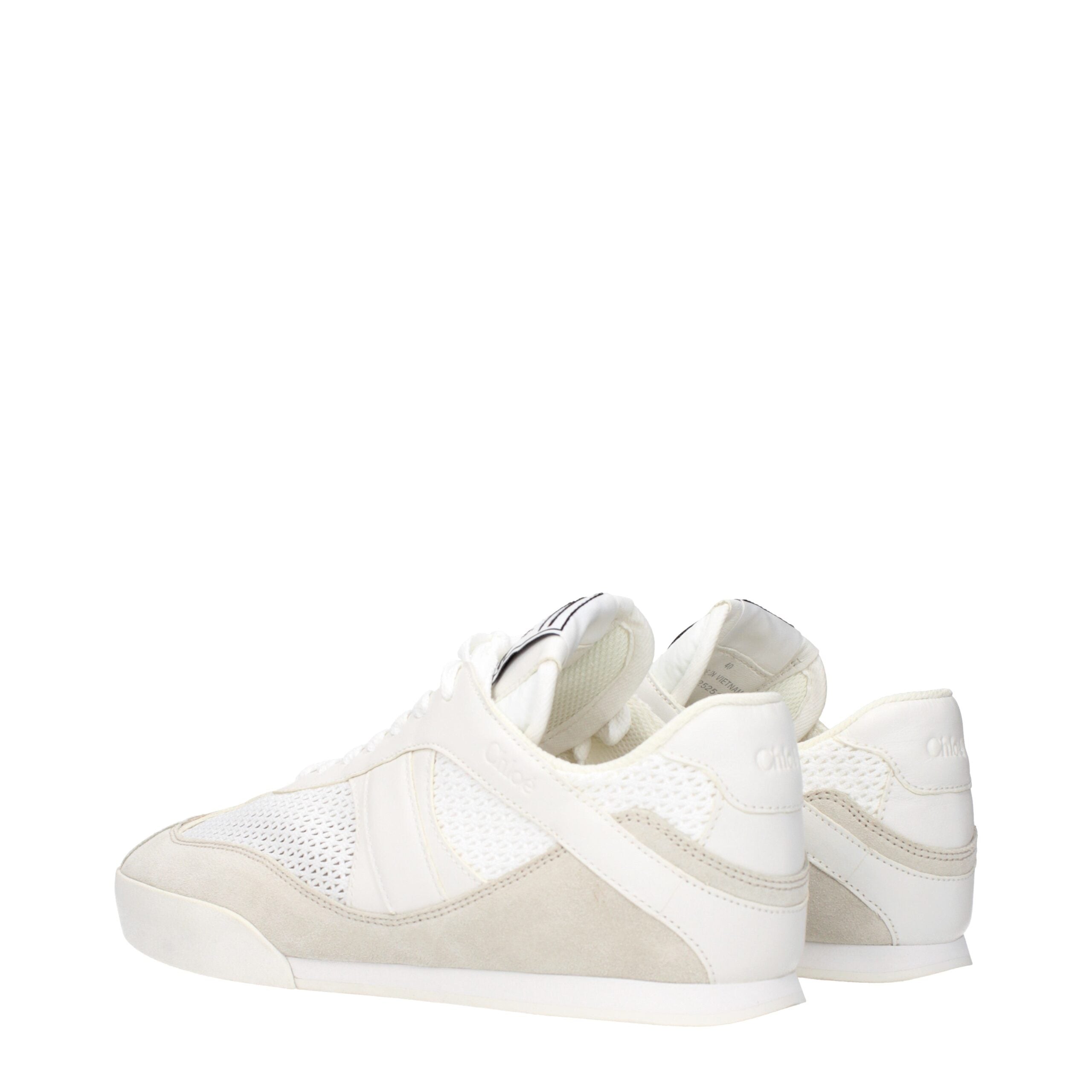 Chloé White Fabric Low Tops LUNESCAPE