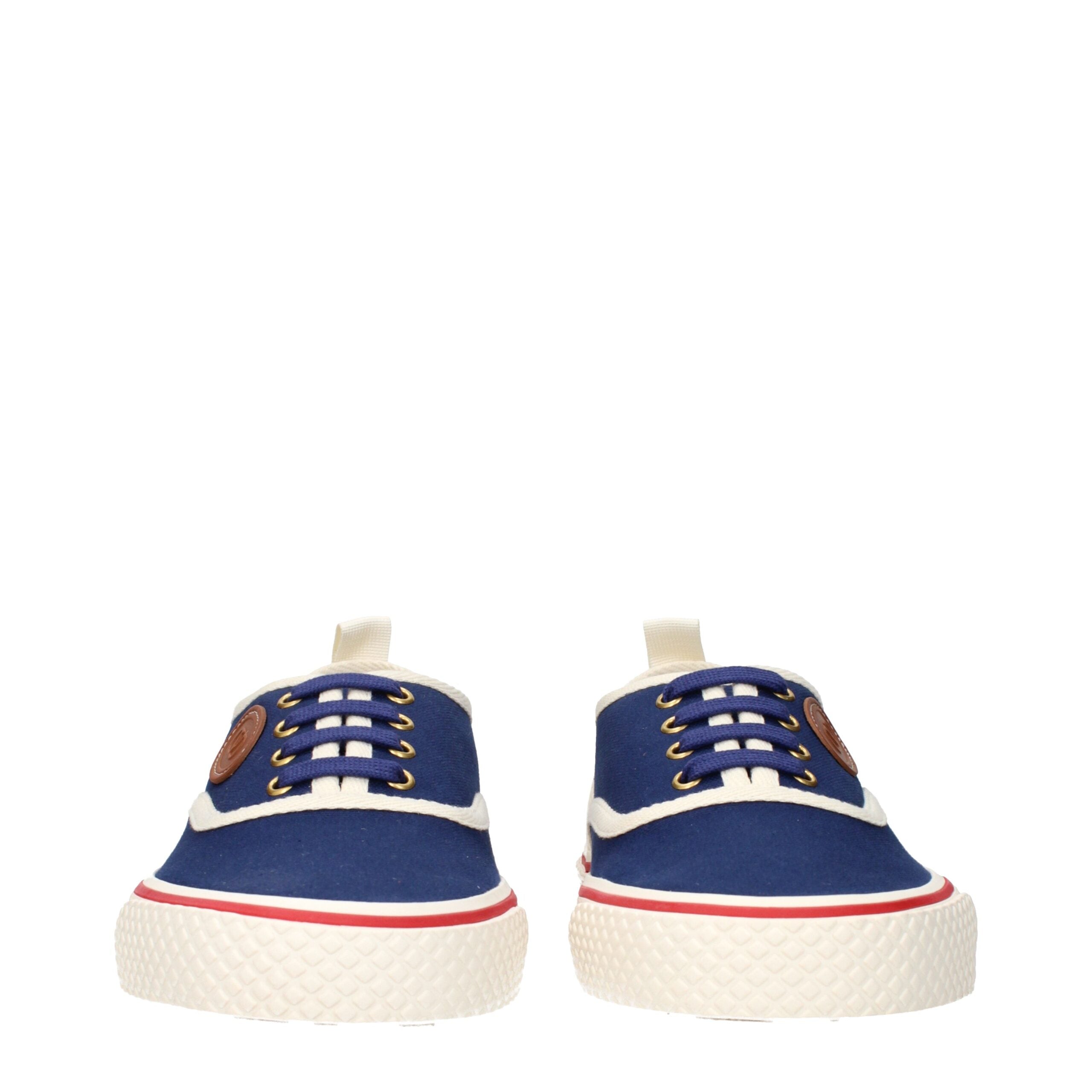 Valentino Garavani Blue Fabric Low Tops LUNESCAPE
