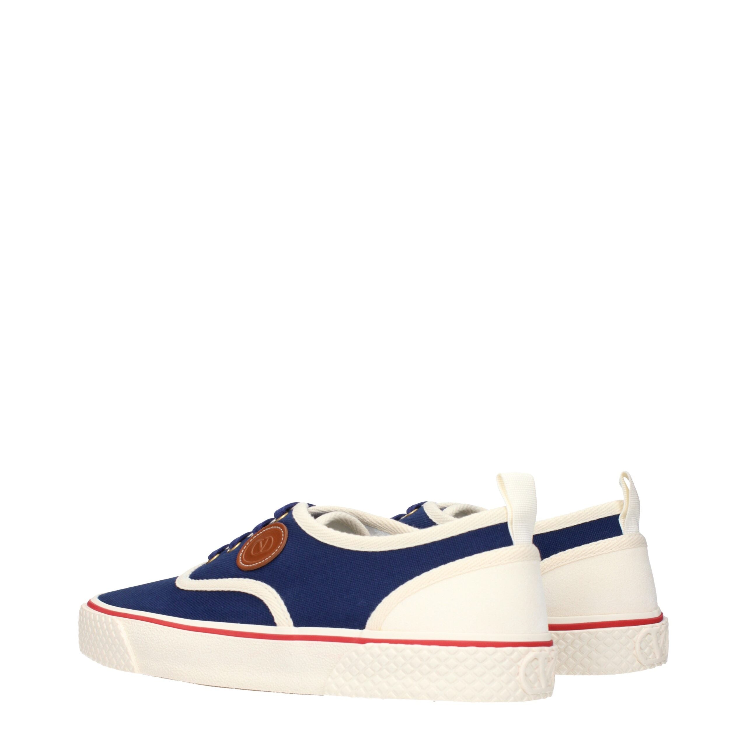 Valentino Garavani Blue Fabric Low Tops LUNESCAPE