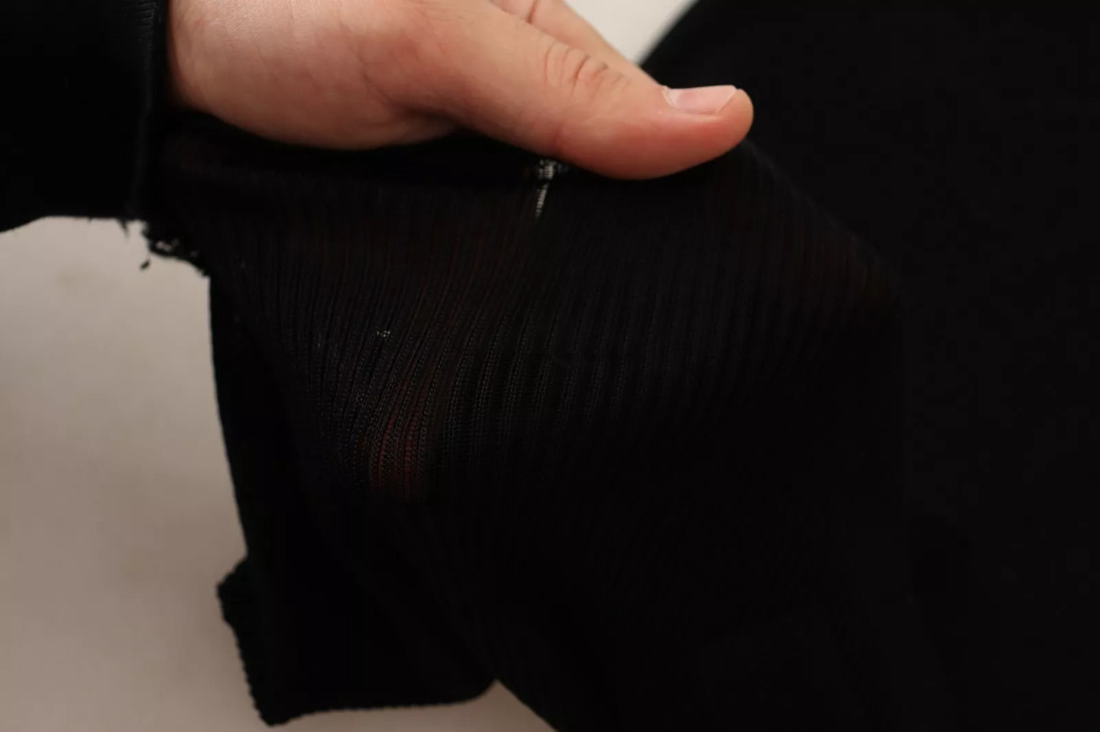 Dolce & Gabbana Black Turtleneck Form Fitting Pullover Sweater LUNESCAPE