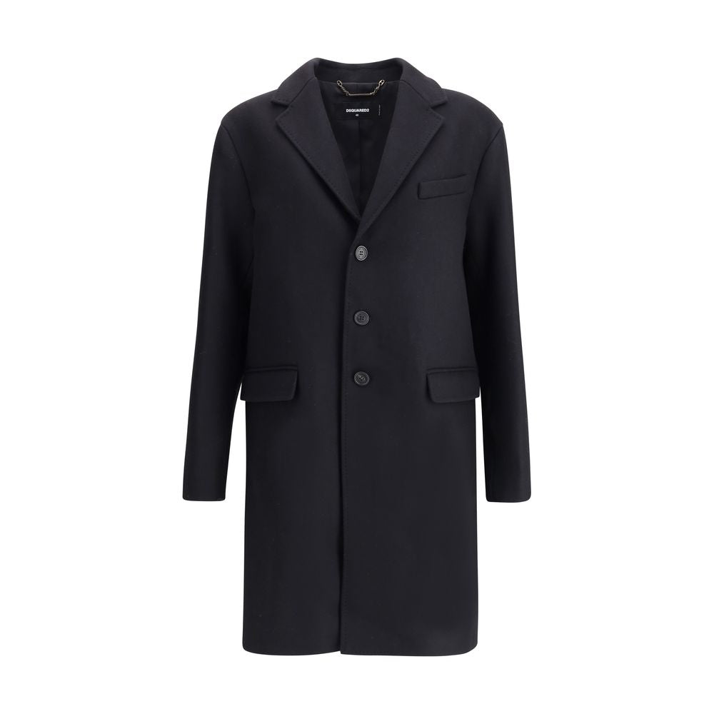 Dsquared² Wool midi Coat LUNESCAPE
