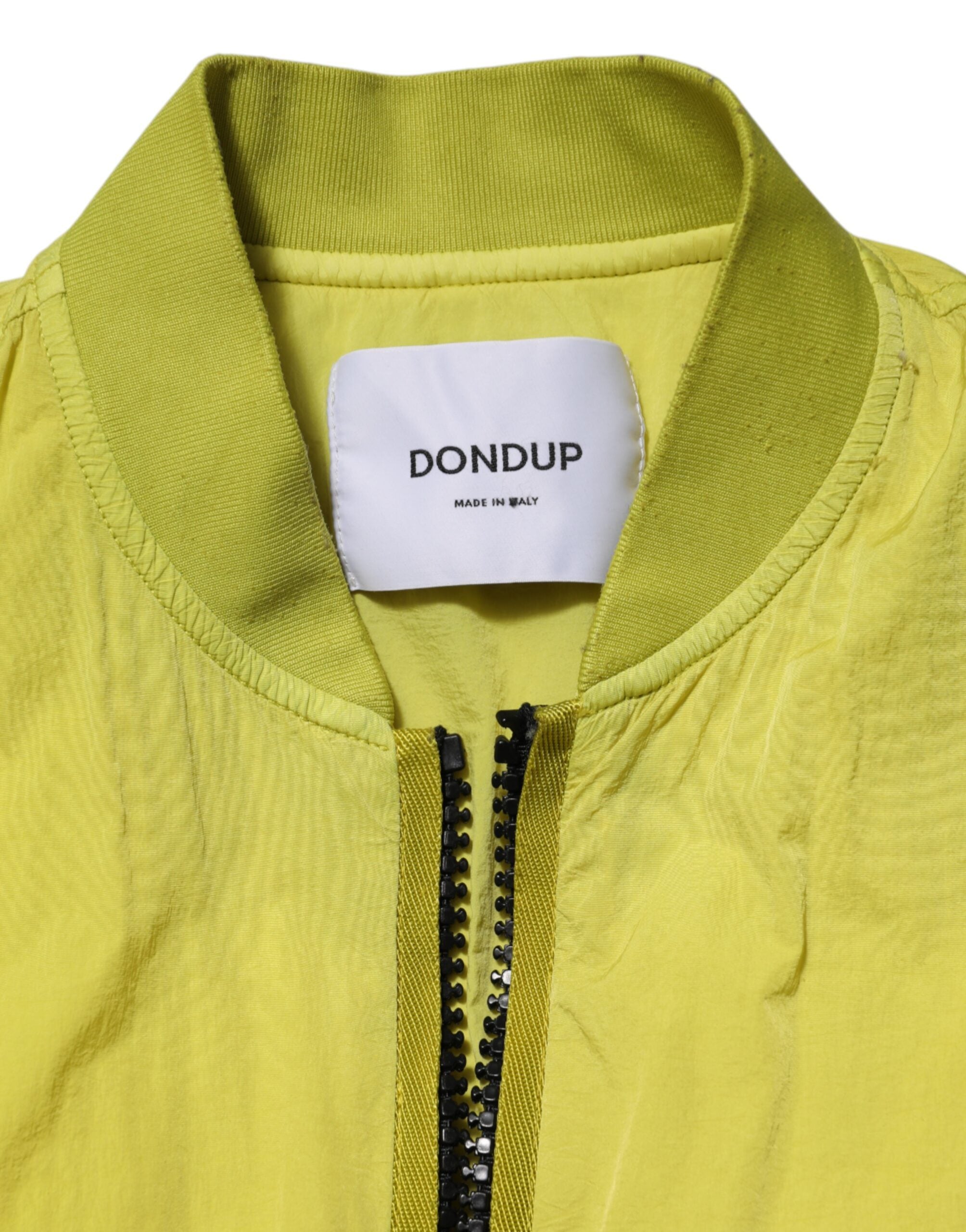 Dondup Yellow Polyamide Zipper Bomber Women’s Jacket LUNESCAPE