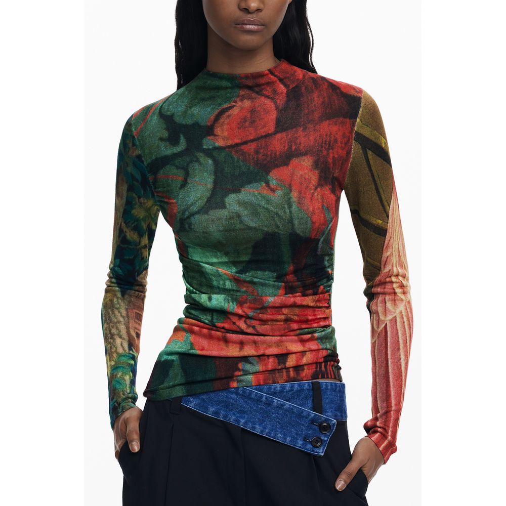 Desigual Green Viscose Women Sweater LUNESCAPE