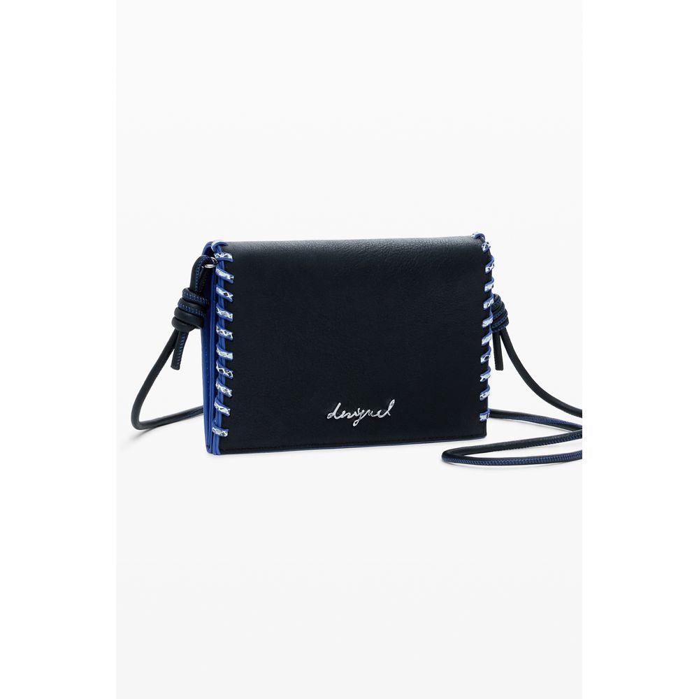 Desigual Nero Poliuretano Women Wallet LUNESCAPE