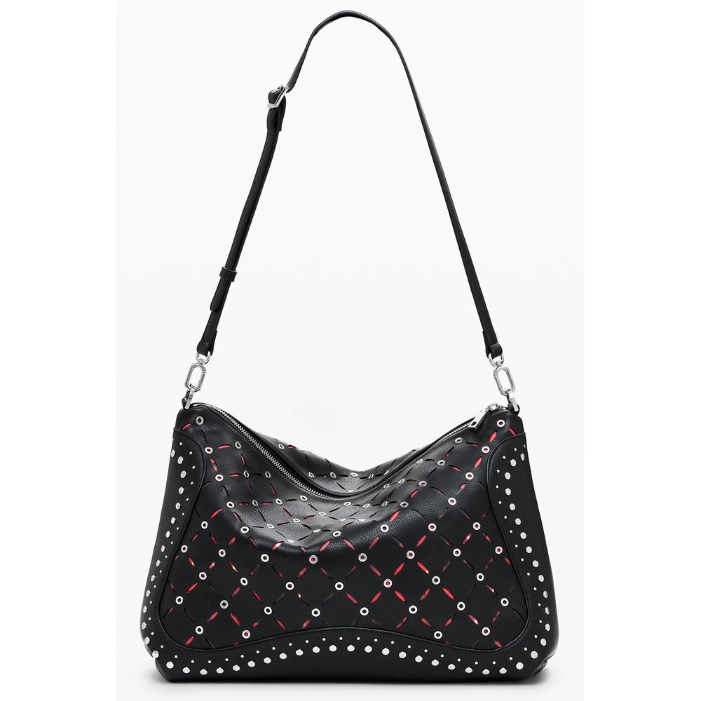 Desigual Black Polyethylene Women Handbag LUNESCAPE